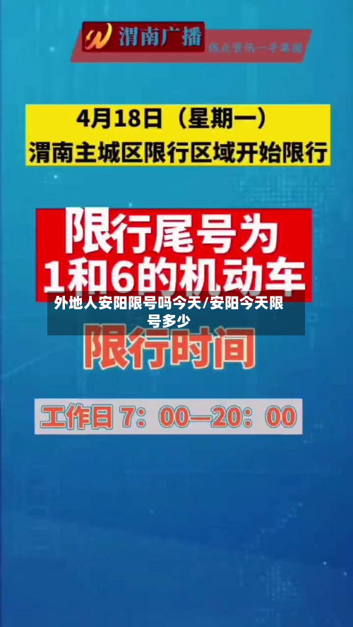 外地人安阳限号吗今天/安阳今天限号多少-第2张图片