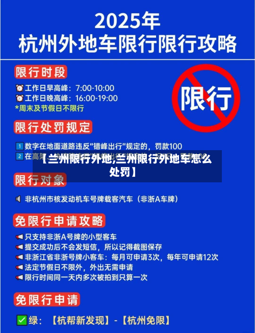 【兰州限行外地,兰州限行外地车怎么处罚】-第1张图片