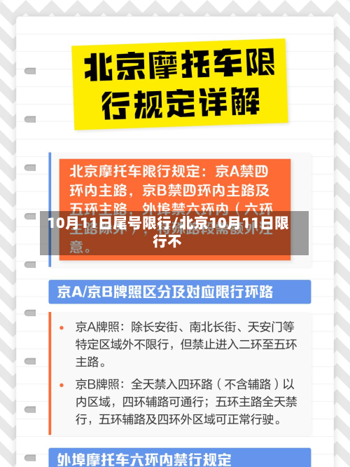 10月11日尾号限行/北京10月11日限行不