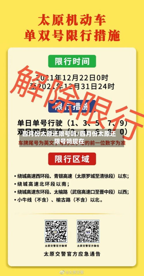 四月份太原还限号吗/四月份太原还限号吗现在-第2张图片