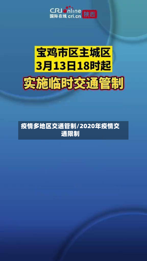 疫情多地区交通管制/2020年疫情交通限制
