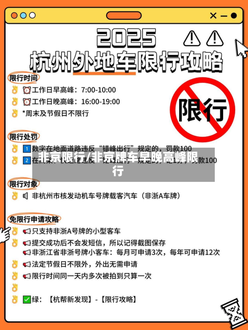 非京限行/非京牌车早晚高峰限行-第2张图片