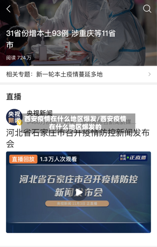 西安疫情在什么地区爆发/西安疫情在什么地区爆发的-第1张图片