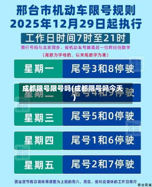 成都限号限号吗(成都限号吗今天)-第2张图片