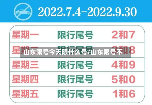 山东限号今天限什么号/山东限号不-第3张图片