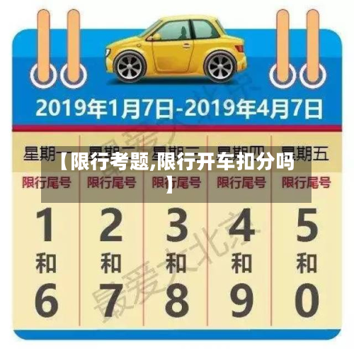 【限行考题,限行开车扣分吗】-第1张图片