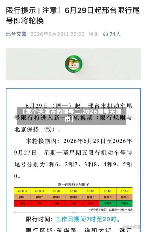 【那个天津市的限号二,2026限号天津市】-第2张图片