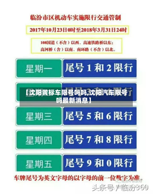 【沈阳黄标车限号吗吗,沈阳汽车限号吗最新消息】-第1张图片