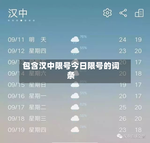 包含汉中限号今日限号的词条-第2张图片