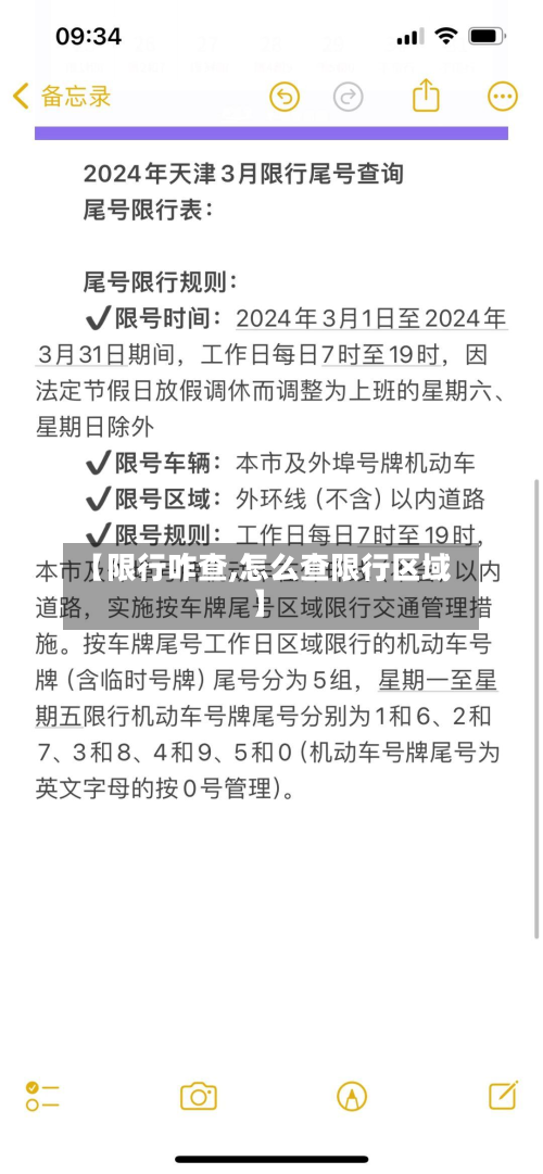 【限行咋查,怎么查限行区域】-第1张图片