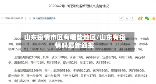 山东疫情市区有哪些地区/山东有疫情吗最新通报-第1张图片