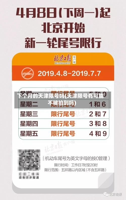 下个月的天津限号吗(天津限号有可能不被拍到吗)-第3张图片