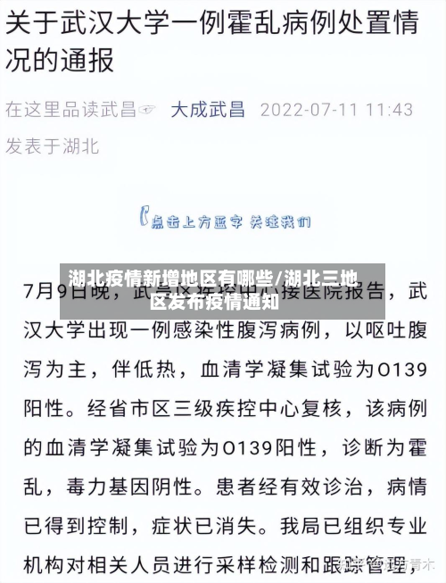 湖北疫情新增地区有哪些/湖北三地区发布疫情通知-第1张图片