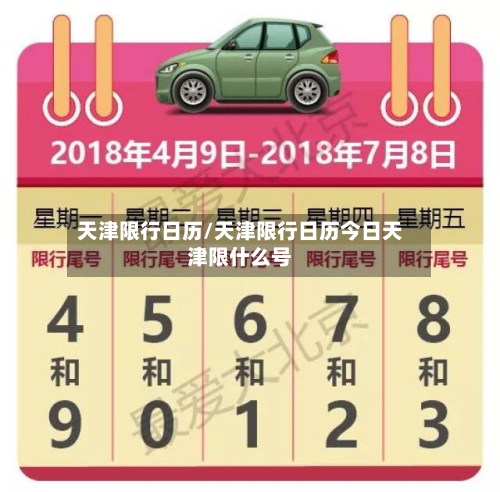 天津限行日历/天津限行日历今日天津限什么号-第2张图片