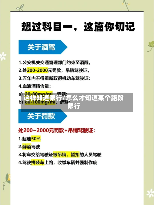 这样知道限行/怎么才知道某个路段限行-第2张图片