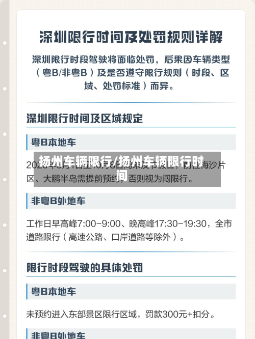扬州车辆限行/扬州车辆限行时间-第3张图片