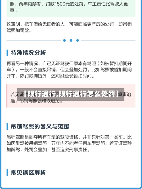【限行通行,限行通行怎么处罚】-第3张图片