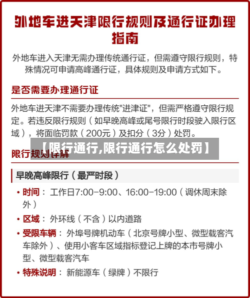 【限行通行,限行通行怎么处罚】-第1张图片