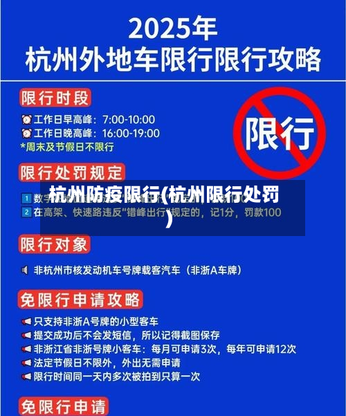 杭州防疫限行(杭州限行处罚)-第2张图片