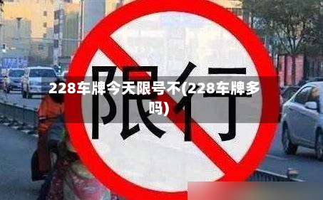 228车牌今天限号不(228车牌多吗)