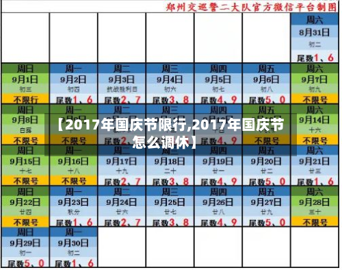 【2017年国庆节限行,2017年国庆节怎么调休】