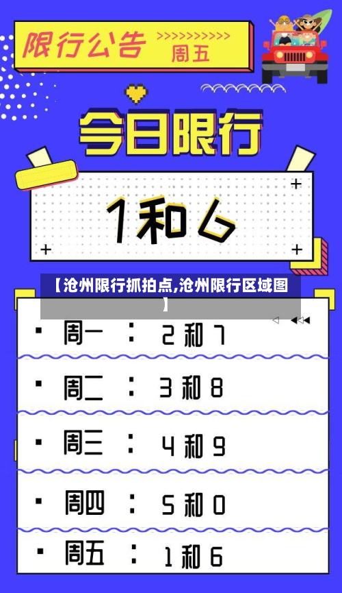 【沧州限行抓拍点,沧州限行区域图】-第3张图片