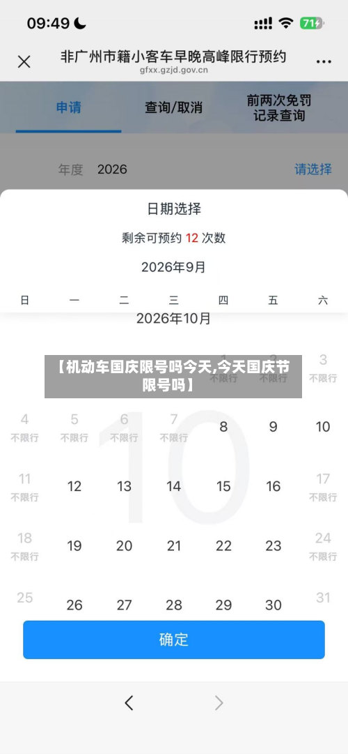 【机动车国庆限号吗今天,今天国庆节限号吗】-第2张图片
