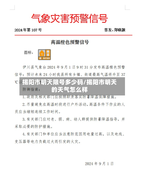 揭阳市明天限号多少码/揭阳市明天的天气怎么样-第2张图片