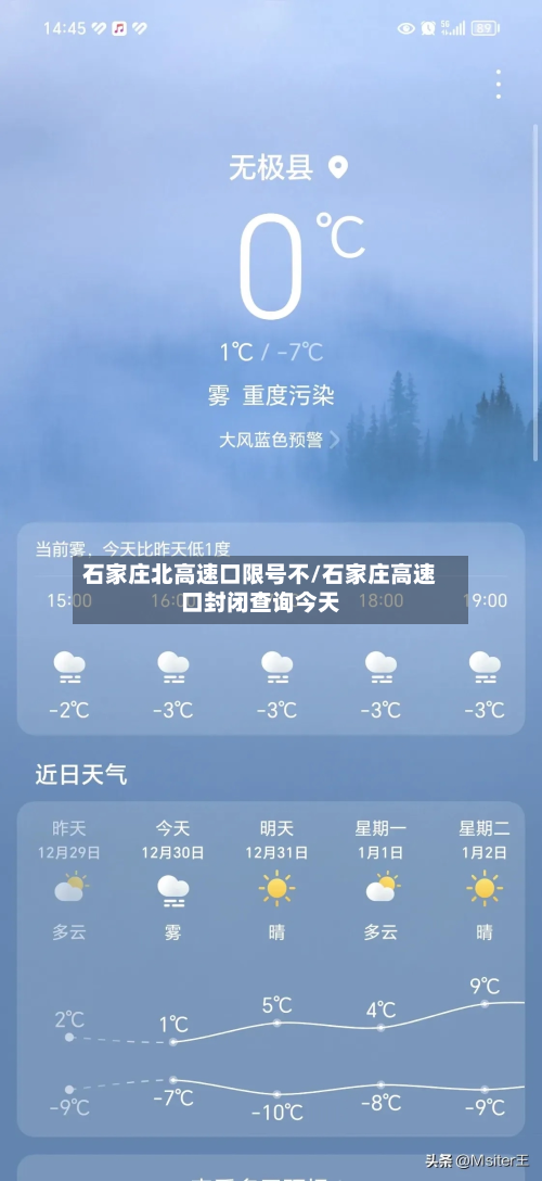 石家庄北高速口限号不/石家庄高速口封闭查询今天
