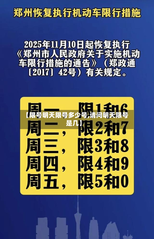 【限号明天限号多少号,请问明天限号是几】