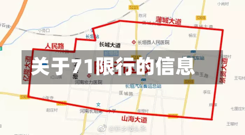 关于71限行的信息-第3张图片