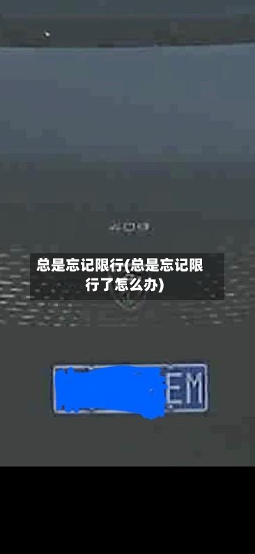总是忘记限行(总是忘记限行了怎么办)