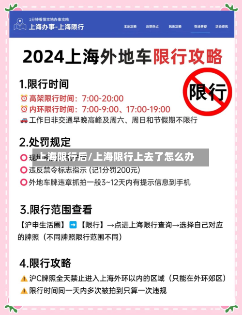 上海限行后/上海限行上去了怎么办-第2张图片