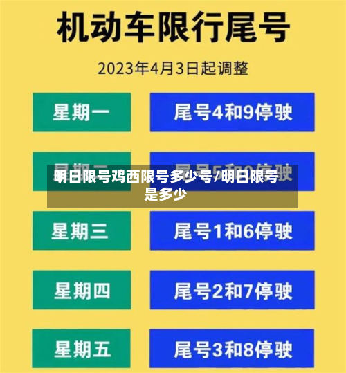 明日限号鸡西限号多少号/明日限号是多少