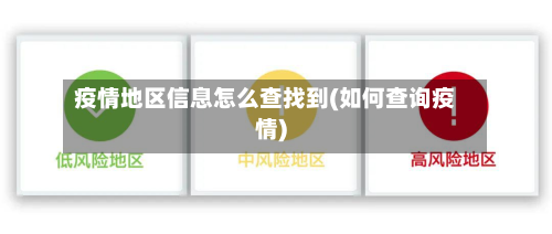 疫情地区信息怎么查找到(如何查询疫情)-第3张图片