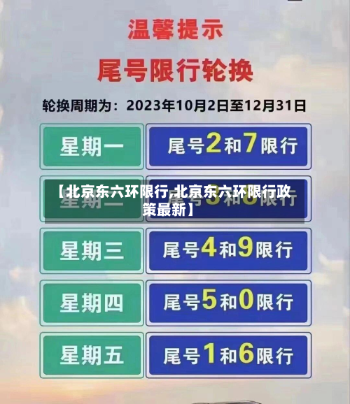 【北京东六环限行,北京东六环限行政策最新】