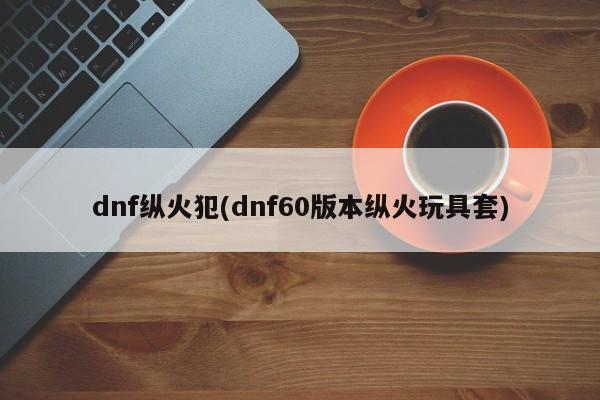 dnf纵火犯(dnf60版本纵火玩具套)